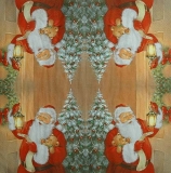 Ubrousek vánoční - Santa s lucernou