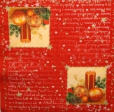 Ubrousek vánoční - svíčka a baňky lyrics
