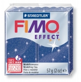 Fimo effect - modrá se třpytkami 57g