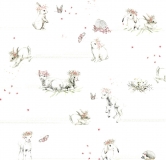Papír na scrapbooking - králíci a ovečky