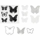 Vyřezávací a embosovací sada - motýli