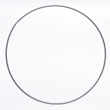 Drátěný kruh na lapač snů černý - průměr 40 cm