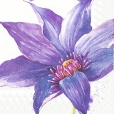 Ubrousek 33x33 - Modrý květ