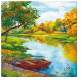 Balení ubrousků 33x33 - Akvarelová řeka