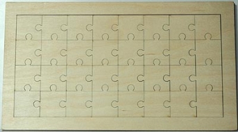 Puzzle překližka - 32x16 cm