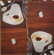 Ubrousek káva - cappuccino se skořicí