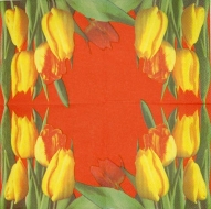 Ubrousek květiny - žluté tulipány