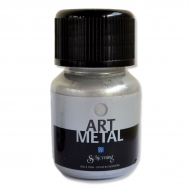 Metalická barva - stříbrná 30 ml
