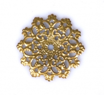 Kovový ornament kulatý - bronz