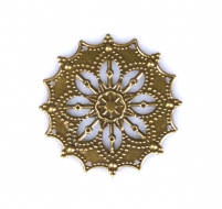 Kovový ornament kulatý 2 - bronz