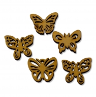 Dřevěná dekorace motýli - mix