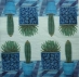 Ubrousek květiny - kaktusy 