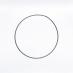 Drátěný kruh černý - průměr 20 cm
