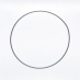 Drátěný kruh černý - průměr 25 cm