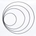 Drátěný kruh černý - průměr 25 cm