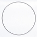 Drátěný kruh černý - průměr 30 cm