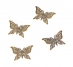 Kovový ornament - bronzový motýl